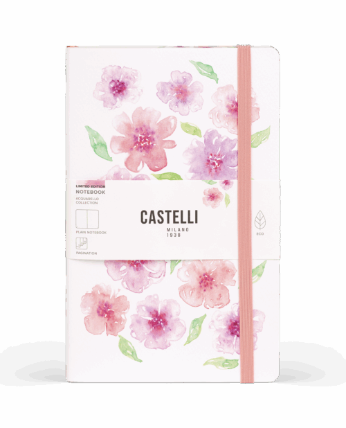 Cuaderno Acquarello Peach Flowers