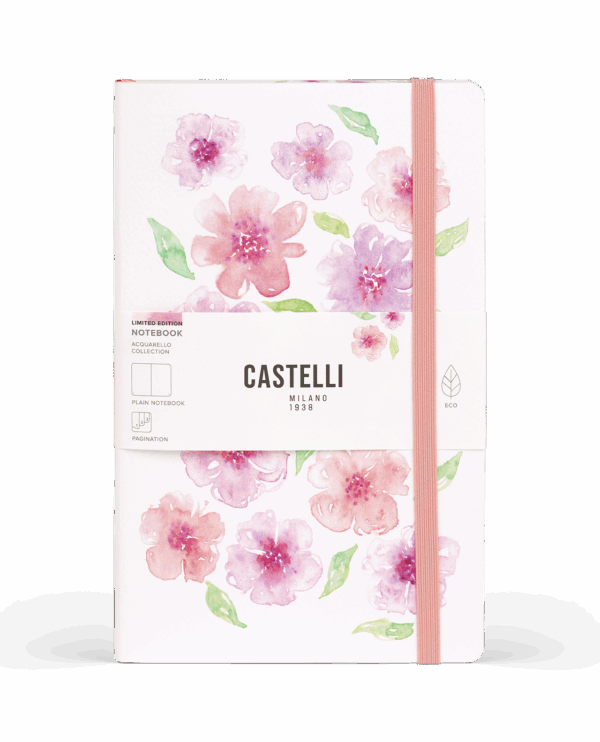Cuaderno Acquarello Peach Flowers