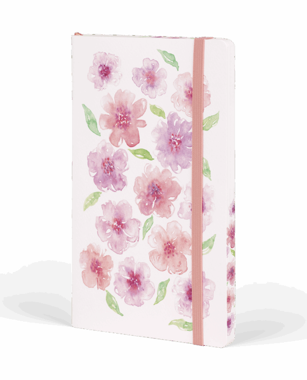 Cuaderno Acquarello Peach Flowers